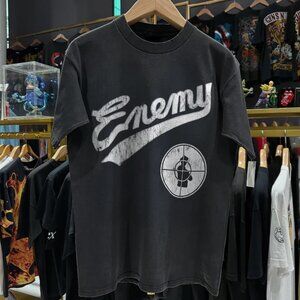 1991 PUBLIC ENEMY CROSSHAIR WASHED BLACK T-SHIRT